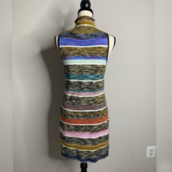 Anthropologie Colorblock Sleeveless Turtleneck Tunic - Picture 6 of 8